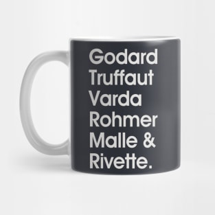 Godard Truffaut Varda Rohmer Malle Rivette - French New Wave Cinema Legends Mug